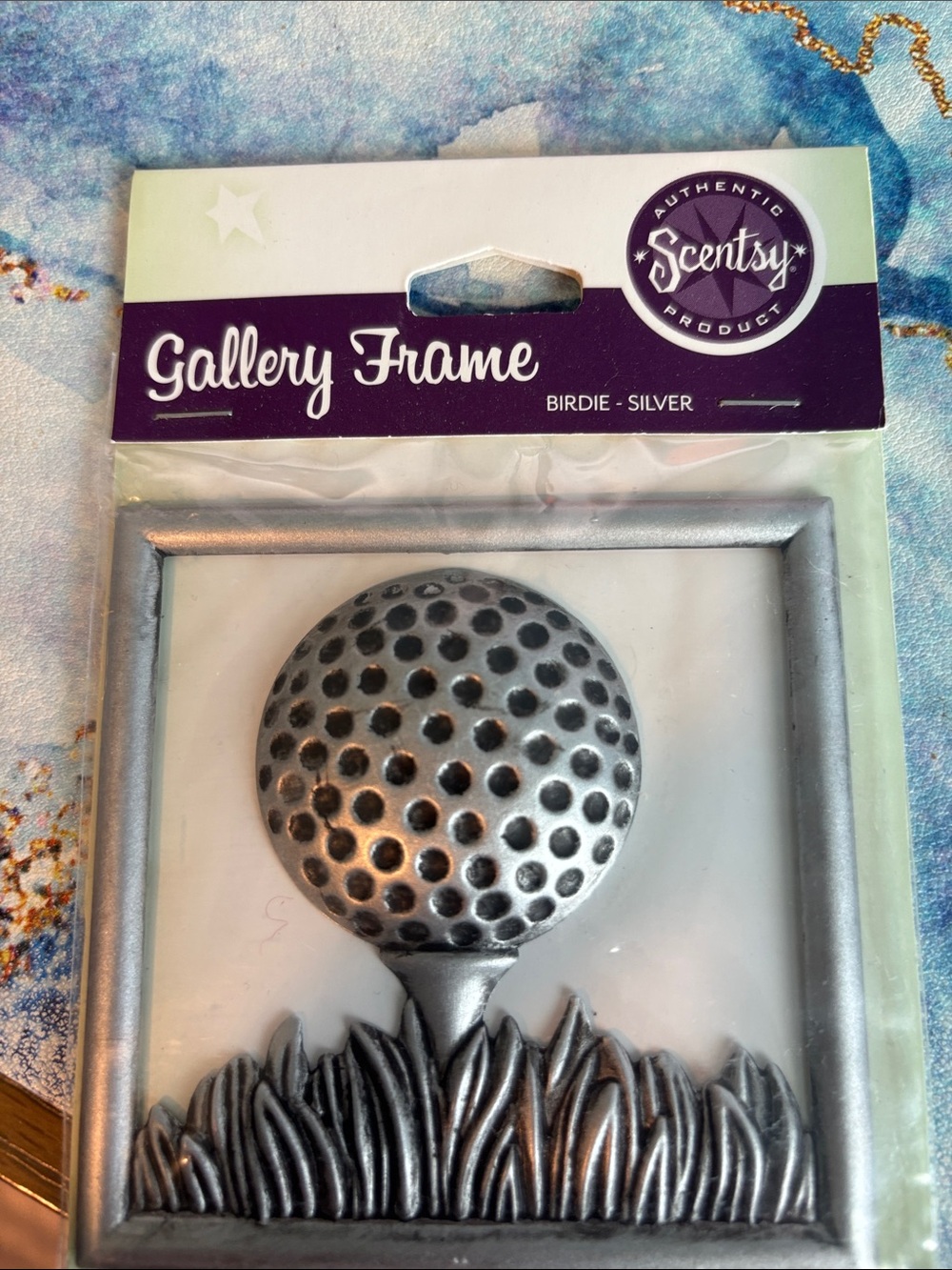 2 NEW Scentsy Gallery Frame Birdie Silver & Monarch -Dark Brown